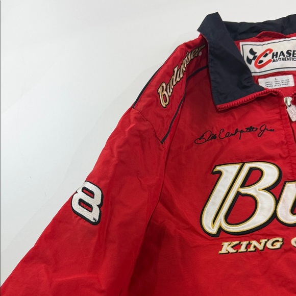 Budweiser Red and Black Windbreaker #8 Dale Jr. - Picture 8 of 16